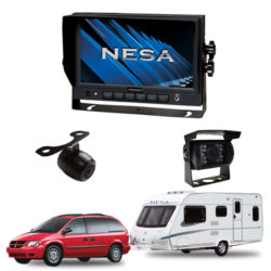 caravan kit with 2 cameras and 7 inch monitor