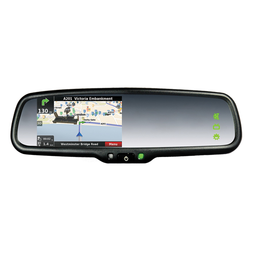 Neltronics Rear View Mirror with GPS Navigation & Reverse Camera