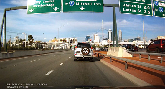 dash cam screenshot