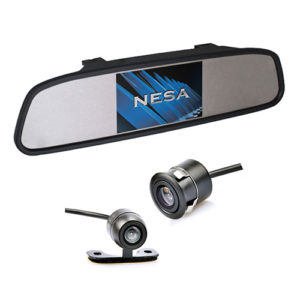clip on mirror dual mount camera kit