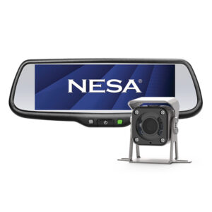 7.3” HD Touchscreen Rear View Mirror with Heavy Duty HD Camera Kit (CK-ECC12073AHD)
